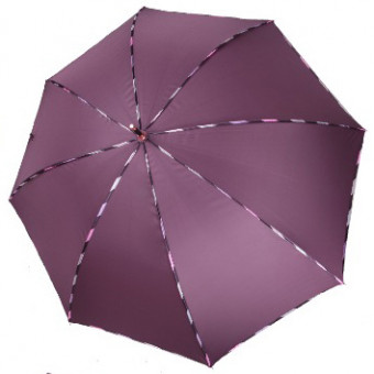 Зонт-трость женский Три Слона 2077 полуавтомат фиолетовый