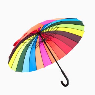 Зонт-трость женский 415 радуга, 24 спицы